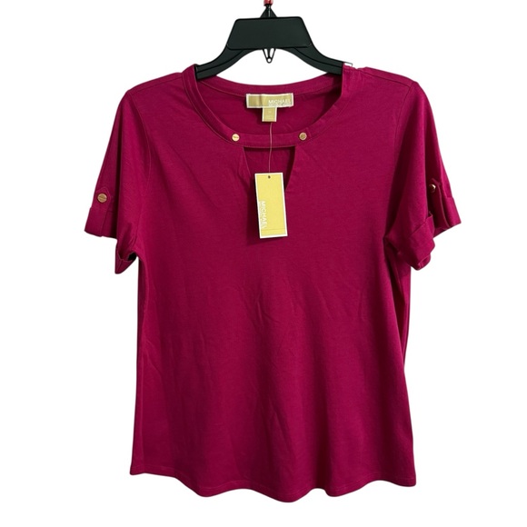 MICHAEL Michael Kors Women's Berry Short Sleeve Top - Picture 1 of 5